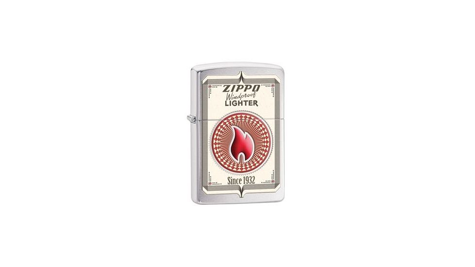 Zippo Calling Card Lighter, Brushed Chrome 28831