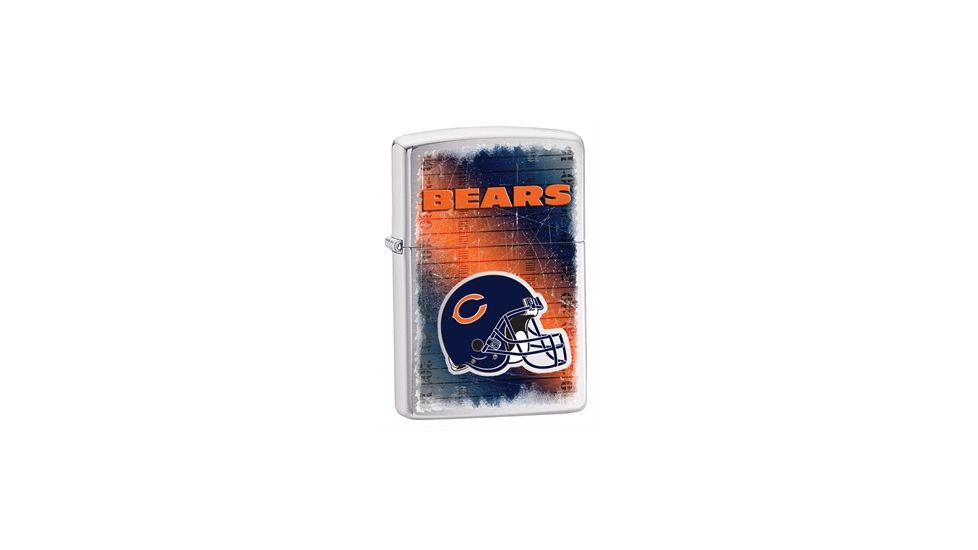 Zippo NFL Chicago Bears Classic Lighter, Brushed Chrome 28196