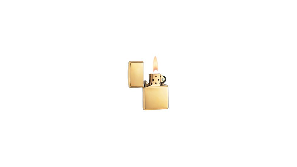 Zippo Classic Style Lighter, High Polish Brass 254B