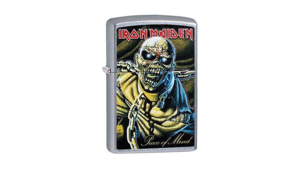 Zippo Iron Maiden Street Chrome Pocket Lighter 29876