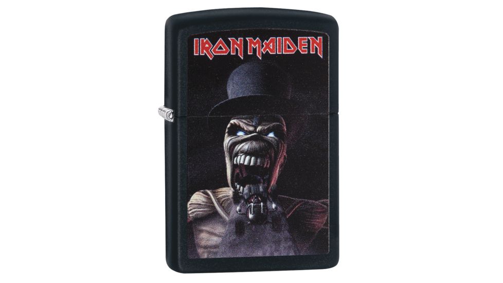 Zippo Iron Maiden w/ Top Hat Pocket Lighter, 29576