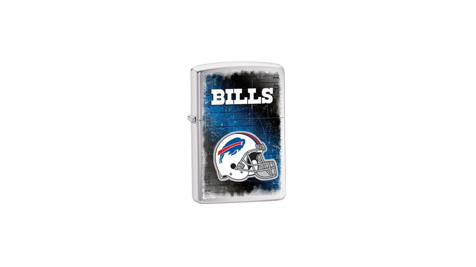 Zippo NFL Classic Style Lighter - Buffalo Bills, Brushed Chrome 28198