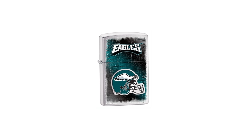 Zippo NFL Classic Style Lighter - Philadelphia Eagles, Brushed Chrome 28208