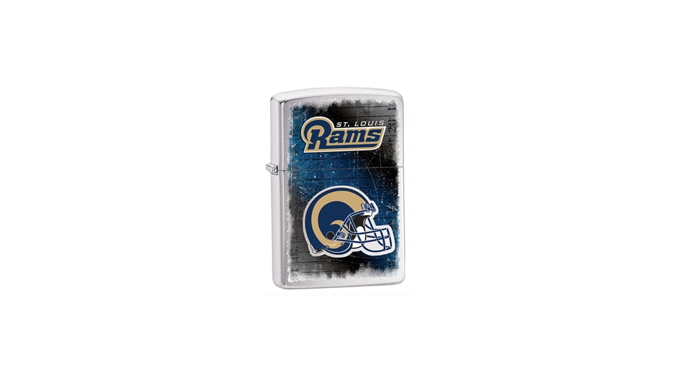 Zippo NFL Classic Style Lighter -  St Louis Rams, Brushed Chrome 28218