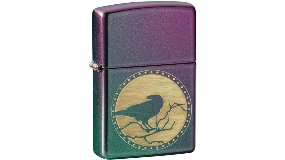 Zippo Raven Iridescent Lighter, 1.44 x 2.25, 49186