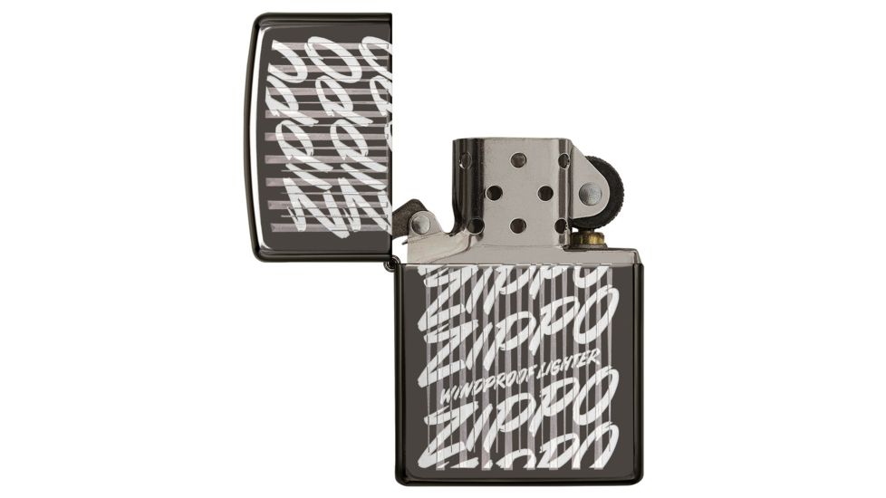 Zippo Script Black Ice Pocket Lighter, 29631