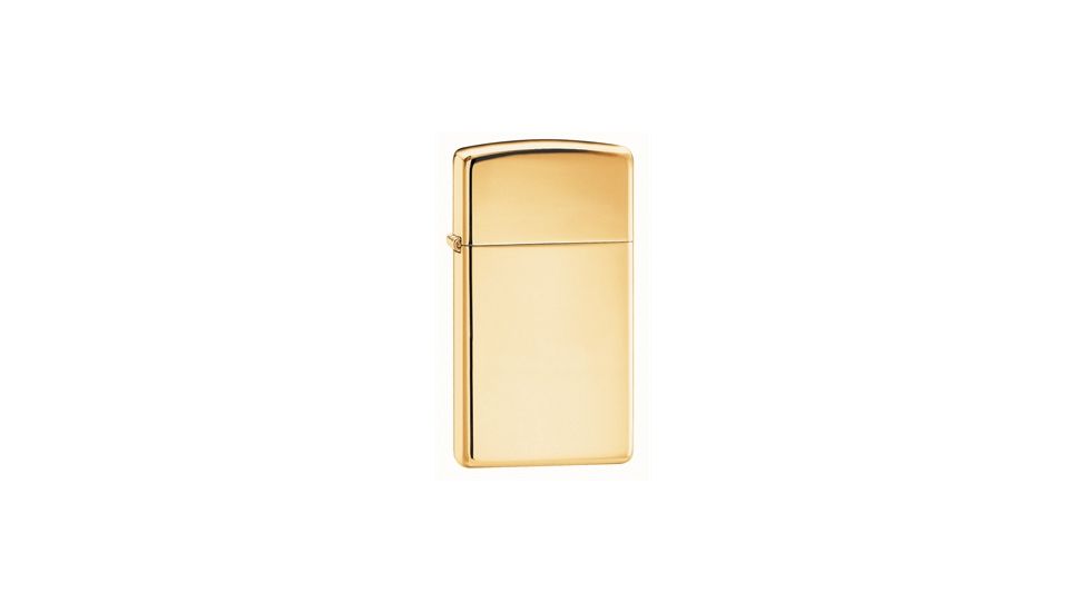 Zippo Classic Style Slim Lighter, High Polish Brass 1654B