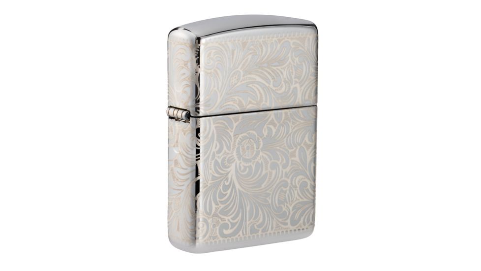 Zippo Venetian 45th AnniversaryLighter w/ Click, Silver, One Size, 49053