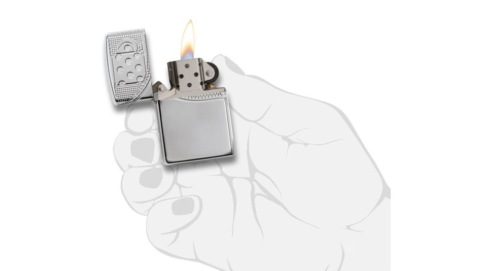 Zippo Zipper Design Pocket Lighter w/ Box 29674