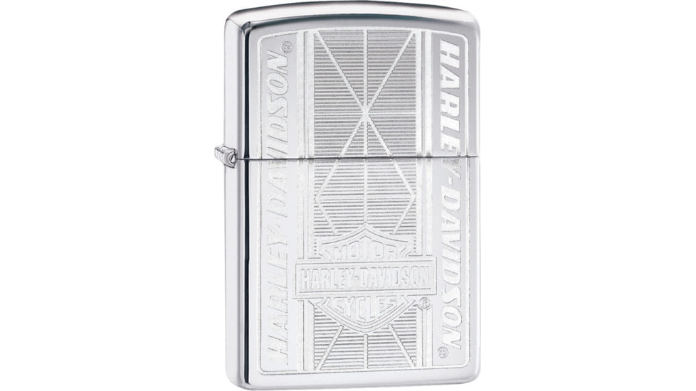 Zippo ZO04433 Harley Davidson Lighter, High Polish Chrome, 1.44in x 2.25in, 29655