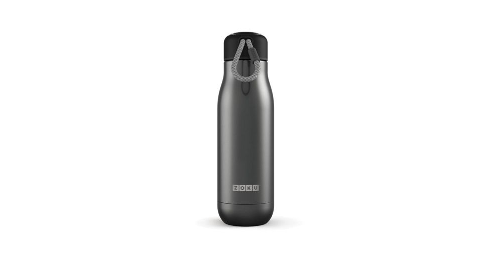 Zoku Stainless Bottle, 18oz, Gunmetal, OKU-21590