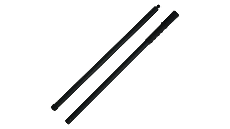 Zubin Axe Shaft With Compass Zubin Axe Survival Staff, 54in Overall, Rubber Grip, Hickory Wood Construction, ZA-007BLK