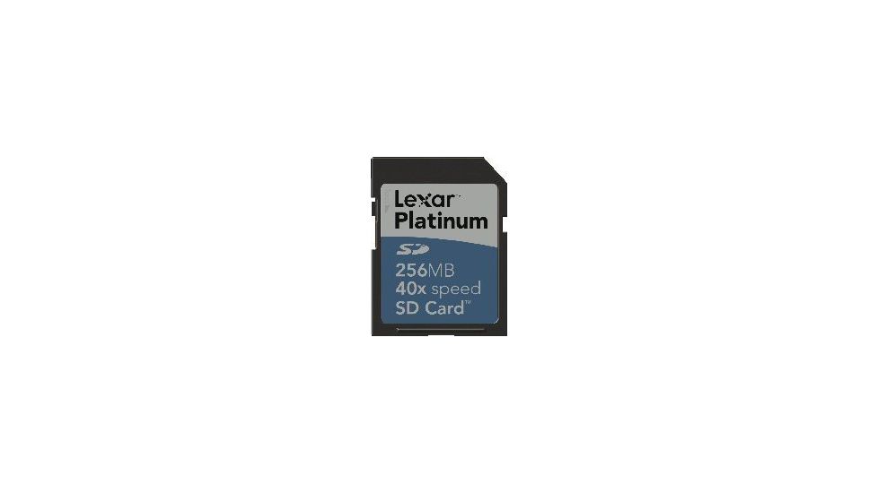 Lexar 256MB Platinum 40x Secure Digital Memory Card SD25640231
