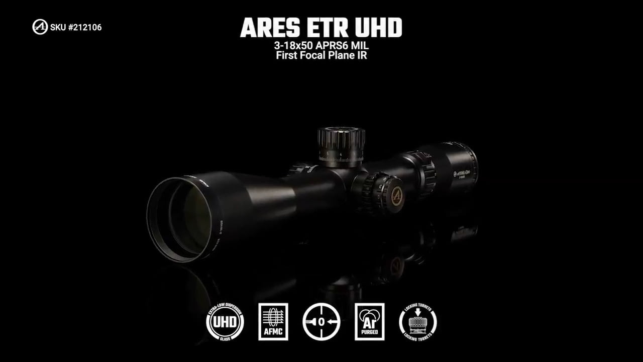 opplanet athlon optics 212106 ares etr uhd 3 18x50 aprs6 mil ffp ir features video