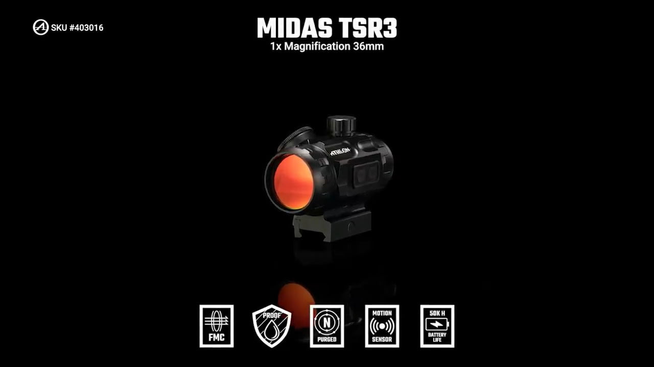 opplanet athlon optics 403016 midas tsr3 red dot 1x magnification features video