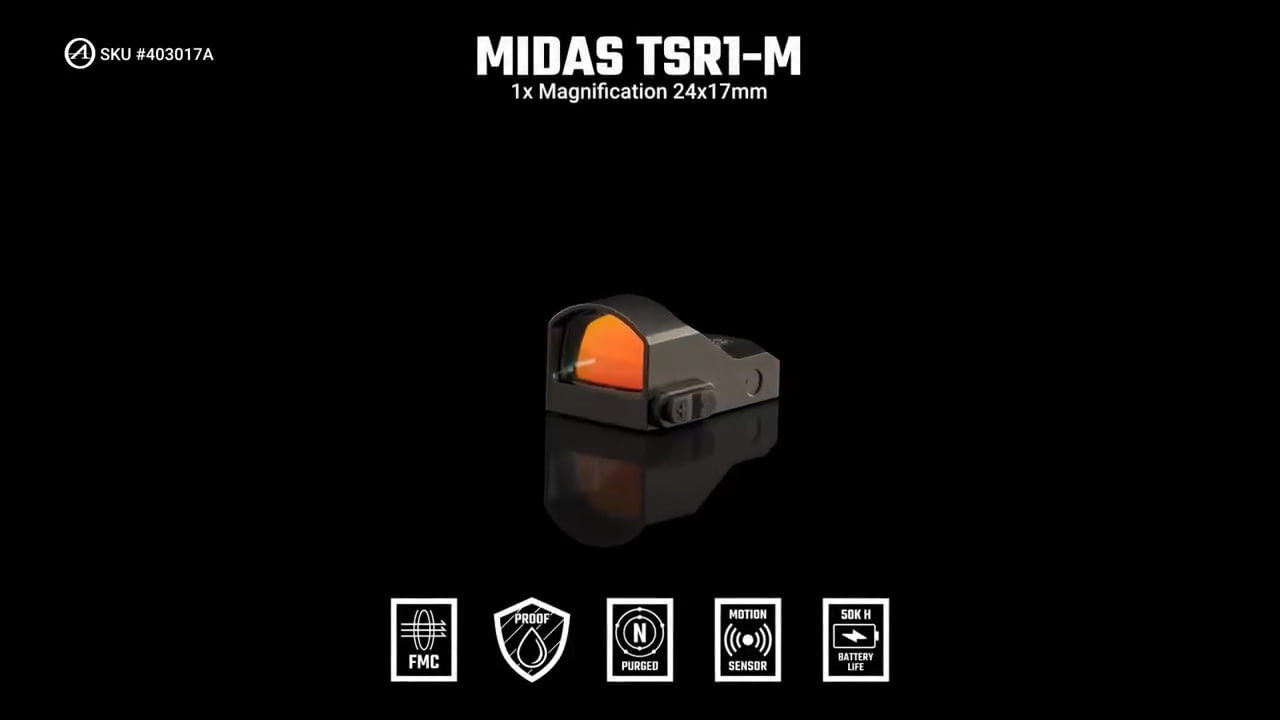 opplanet athlon optics 403017a midas tsr1 m red dot 1x magnification 6moa features video