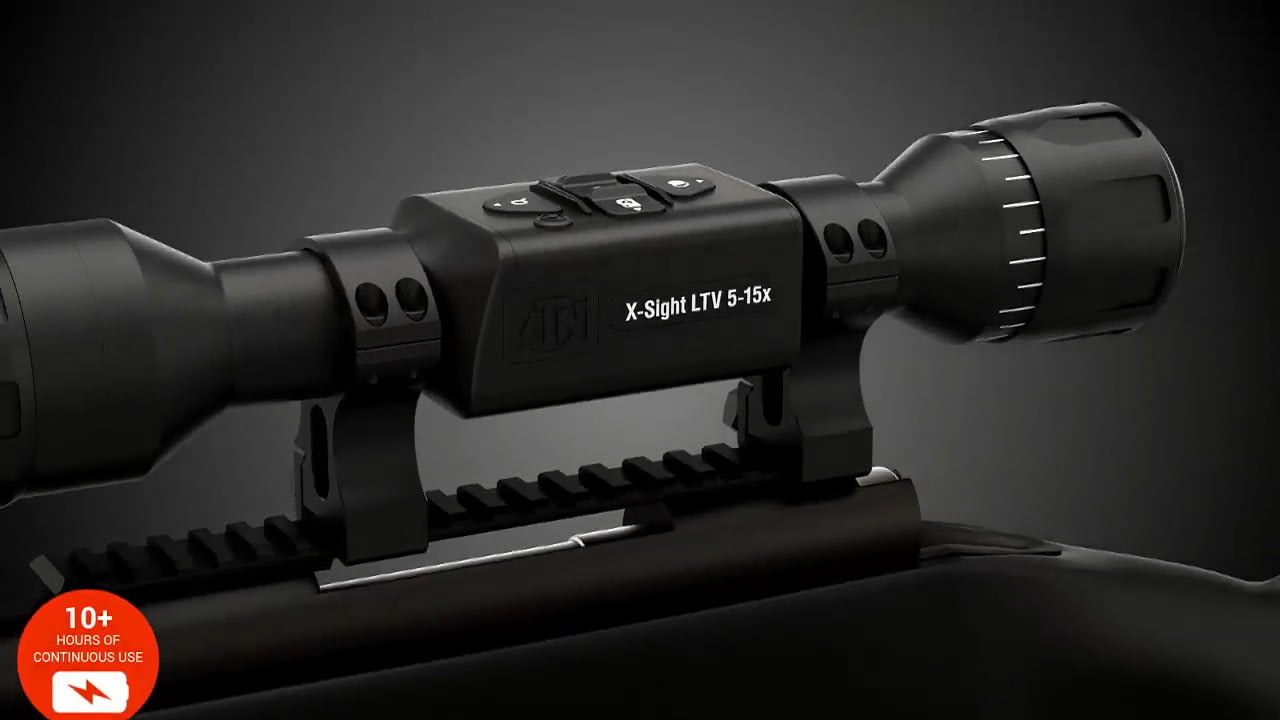 opplanet atn x sight ltv 5 15x50mm day night rifle scope video