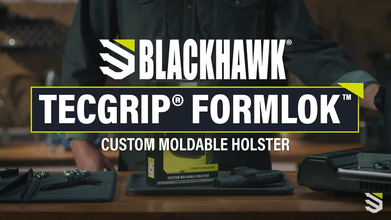 opplanet blackhawk introducing the all new tecgrip formlok moldable nylon holster video