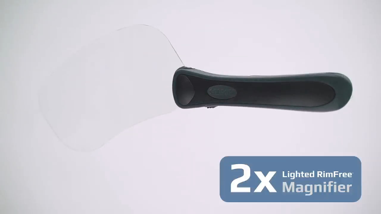 opplanet carson rm 77 lighted rimfree magnifier video