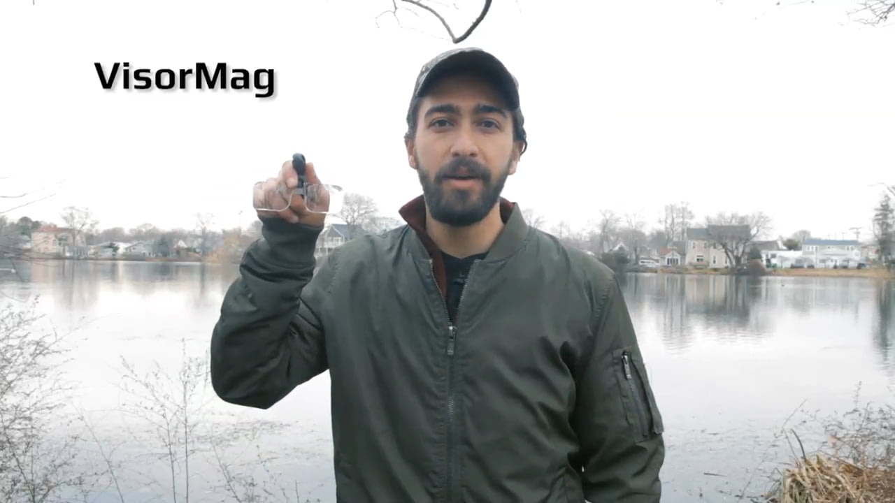 opplanet carson visormag clip on magnifying loupe lens for hats video