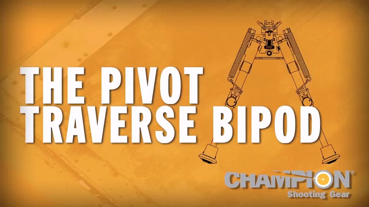 opplanet champion traps and targets pivot traverse bi pod video