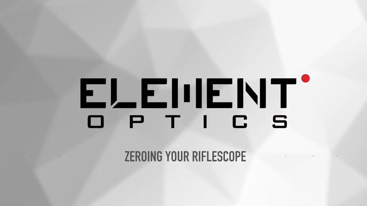 opplanet element optics zeroing a riflescope video