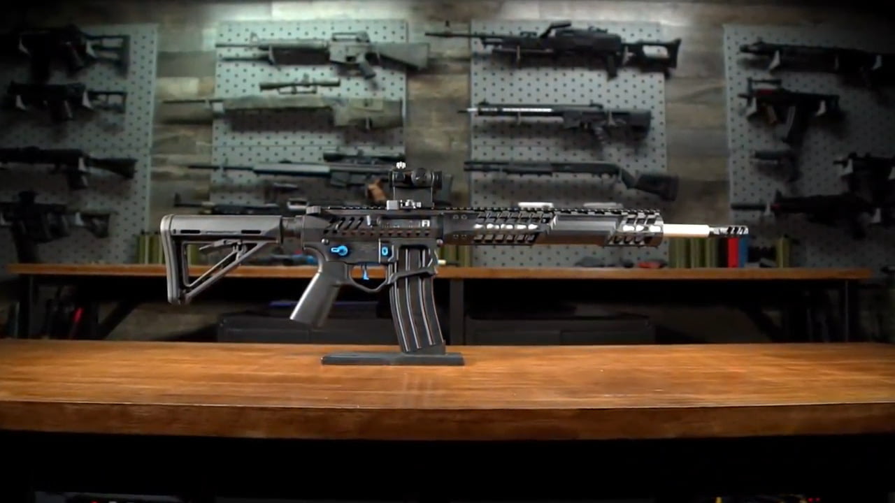 opplanet emg f 1 firearms bdr 15 3g skeletonized aeg training rifle video