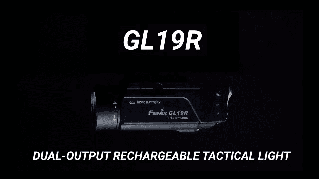 opplanet fenix gl19r rechargeable weapon light max 1200 lumens video