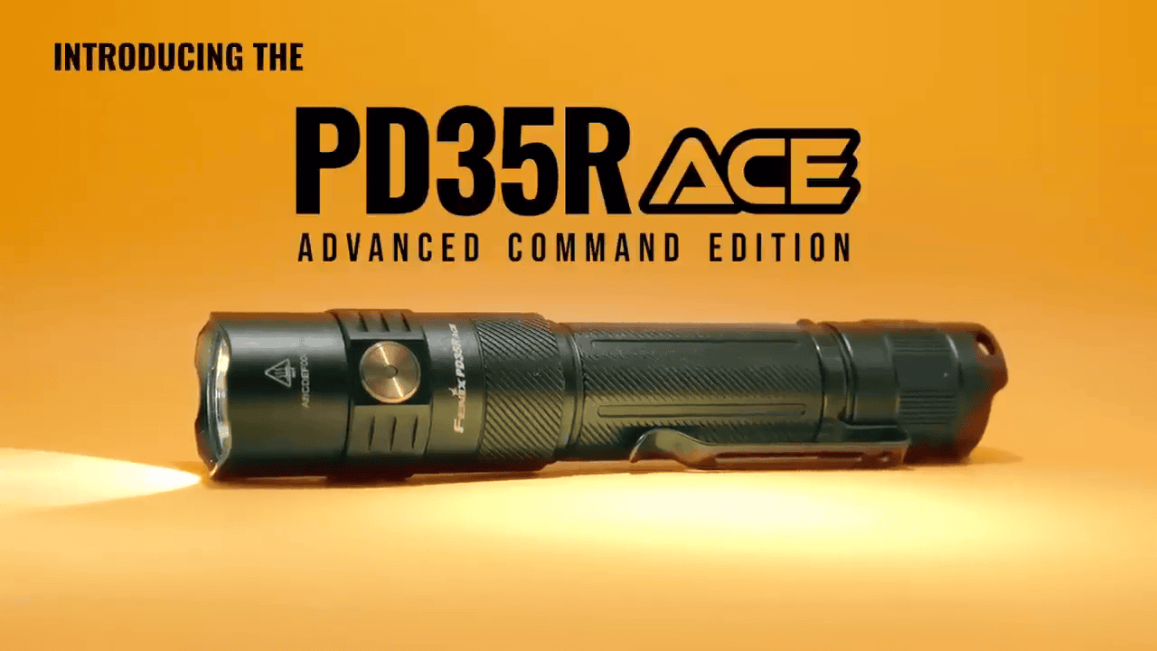 opplanet fenix pd35r ace flashlight advanced command edition video