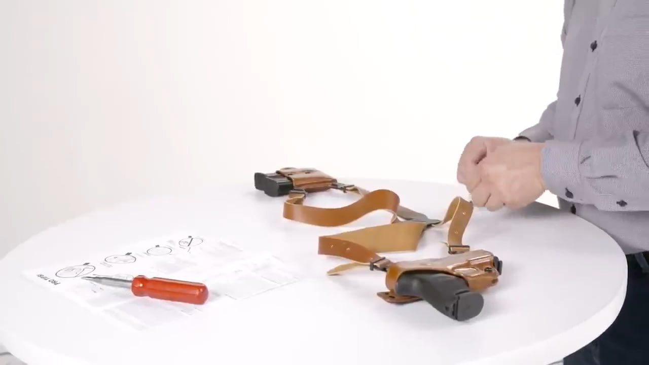 opplanet galco shoulder system assembly adjustment and safe use video