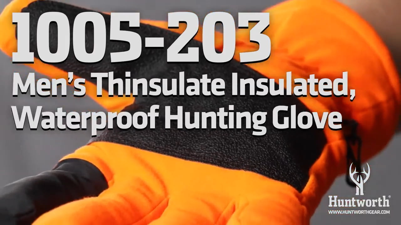 opplanet huntworth 1005 bz mens thinsulate insulated waterproof hunting glove video
