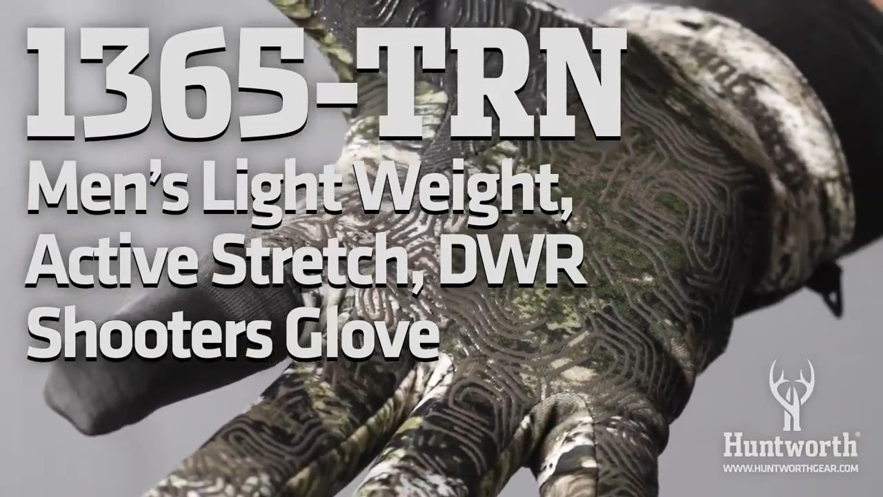 opplanet huntworth 1365 trn mens light weight active stretch dwr shooters glove video