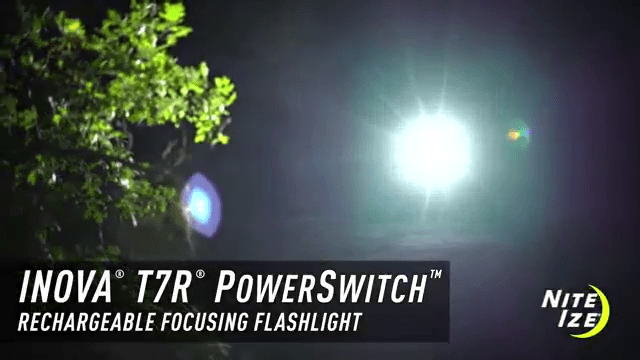 opplanet inova t7r powerswitch rechargeable focusing flashlight video