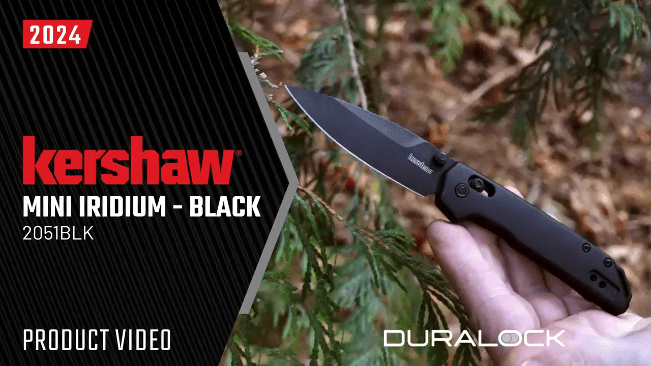 opplanet kershaw mini iridium black model 2051blk video