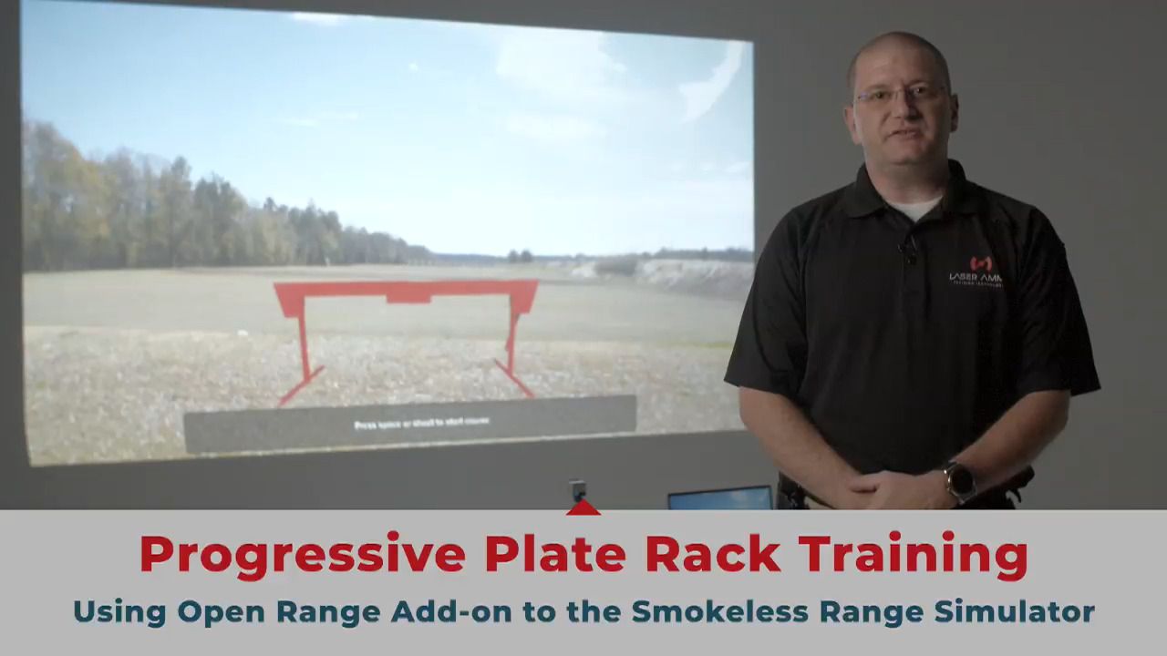 opplanet laser ammo open range progressive plate rack video