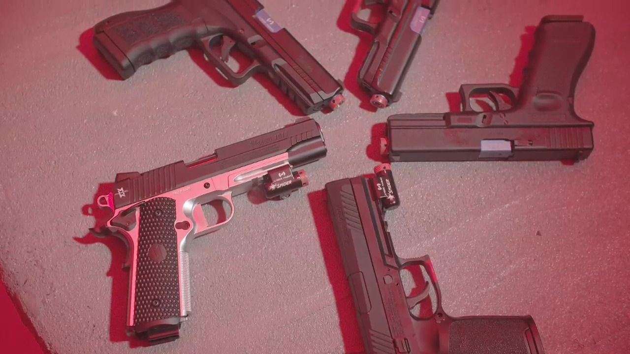 opplanet laser ammo recoil pistols 5 different pistols and 1 rifle video