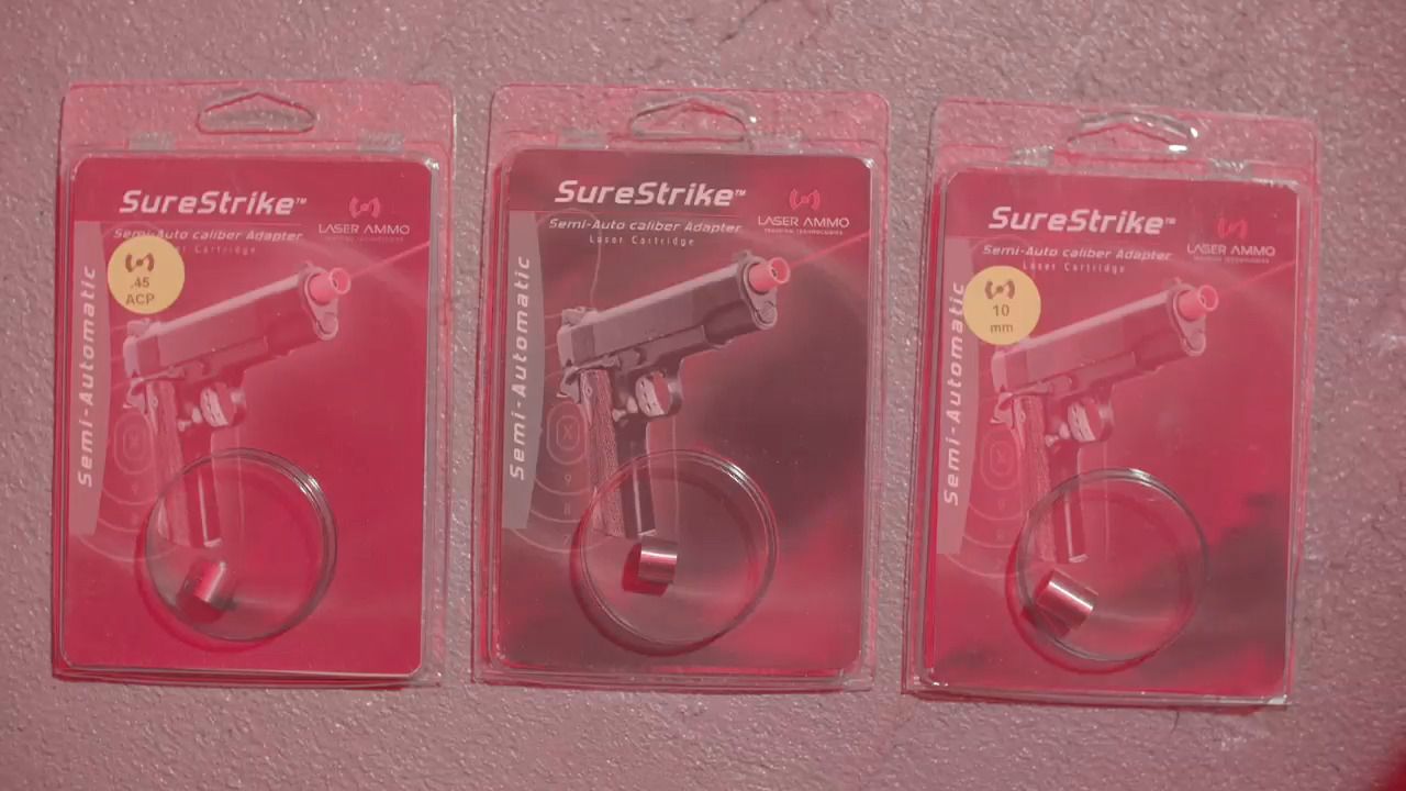 opplanet laser ammo sure strike family of lasers and pistols video
