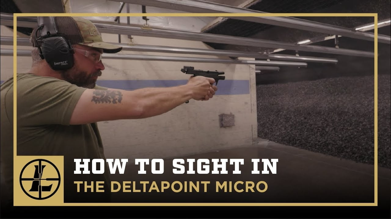 opplanet leupold how to sight in deltapoint micro video