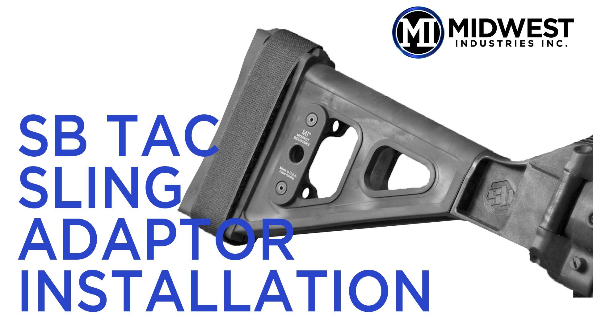 opplanet midwest industries sb tactical sling adaptor installation video