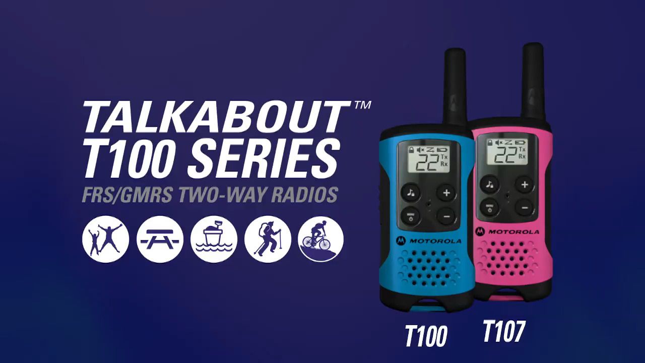 opplanet motorola talkabout t100 series video