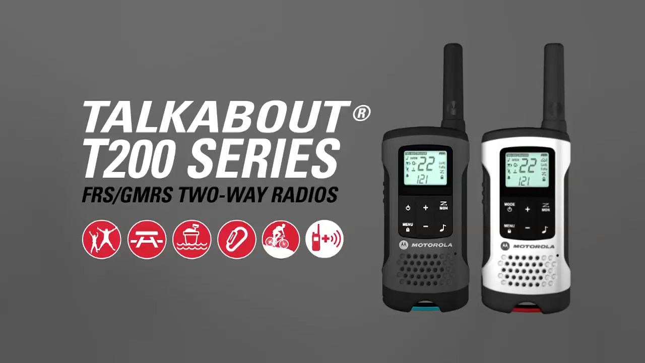 opplanet motorola talkabout t200 series video