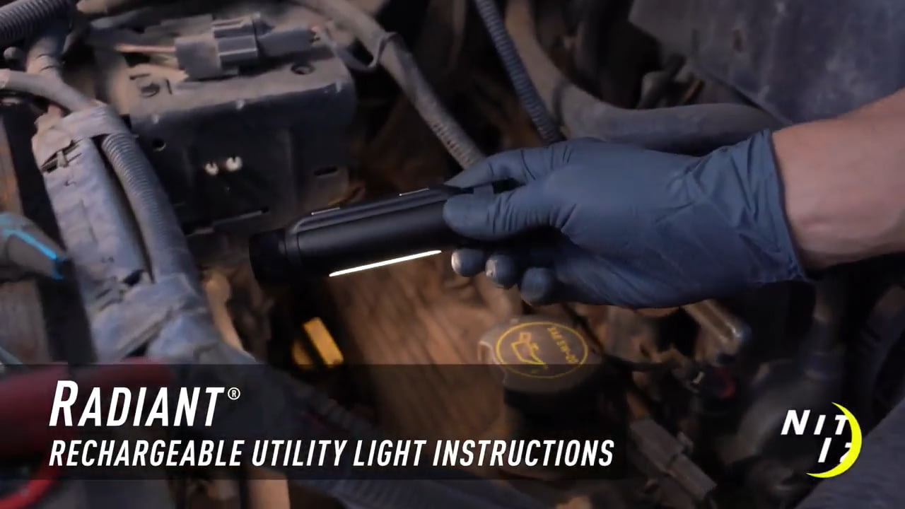opplanet nite ize radiant rechargeable utility light instructions video