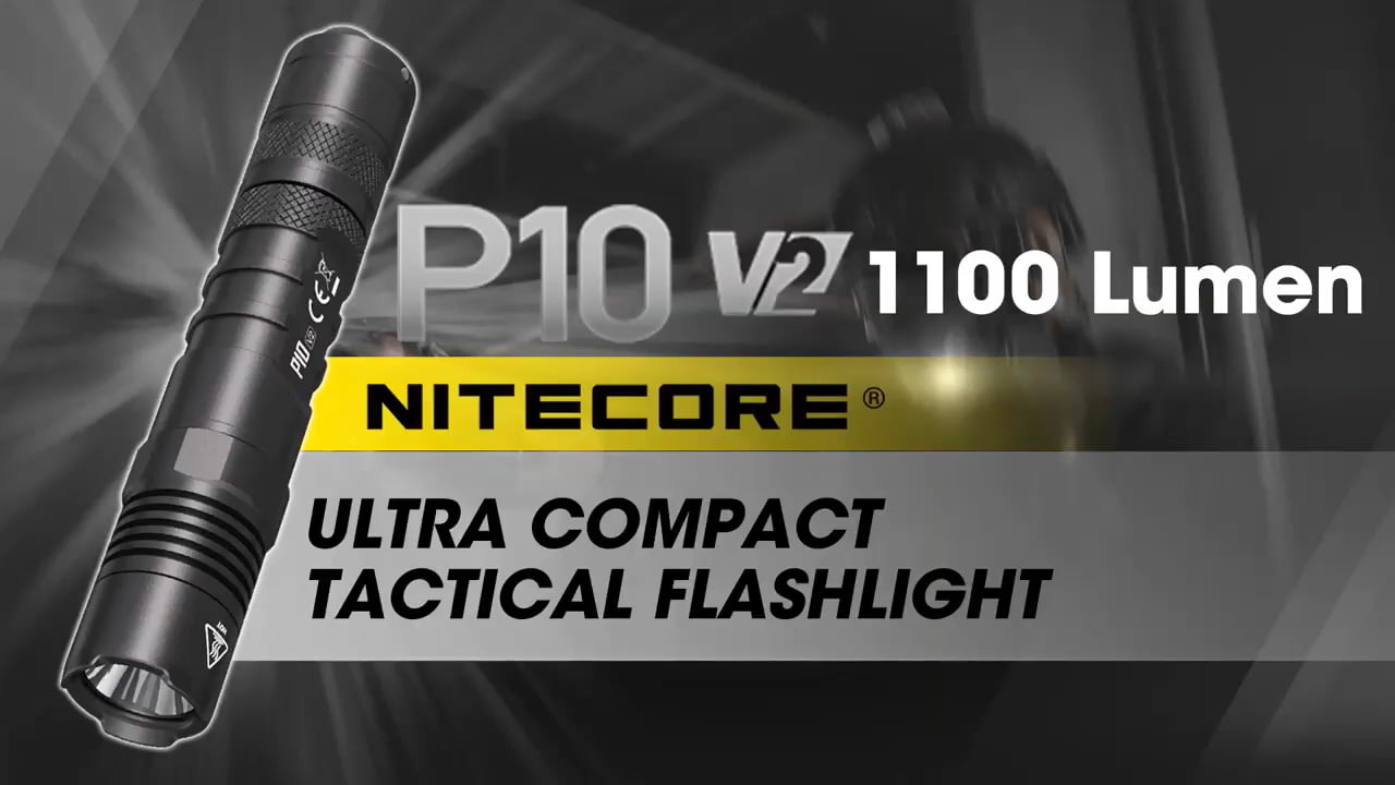 opplanet nitecore p10 v2 1100 lumen compact edc flashlight video
