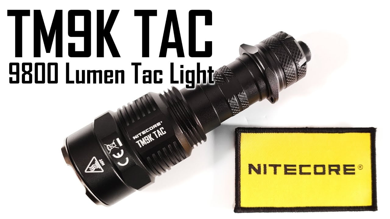 opplanet nitecore tm9k tac 9800 lumen tactical flashlight video
