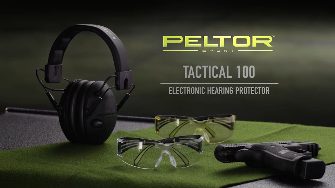 opplanet peltor tactical 100 electronic hearing protector ear muffs techfeatures video