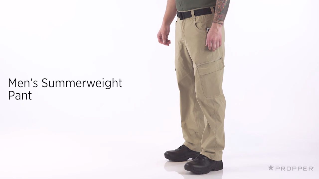 opplanet propper mens summerweight pant short video