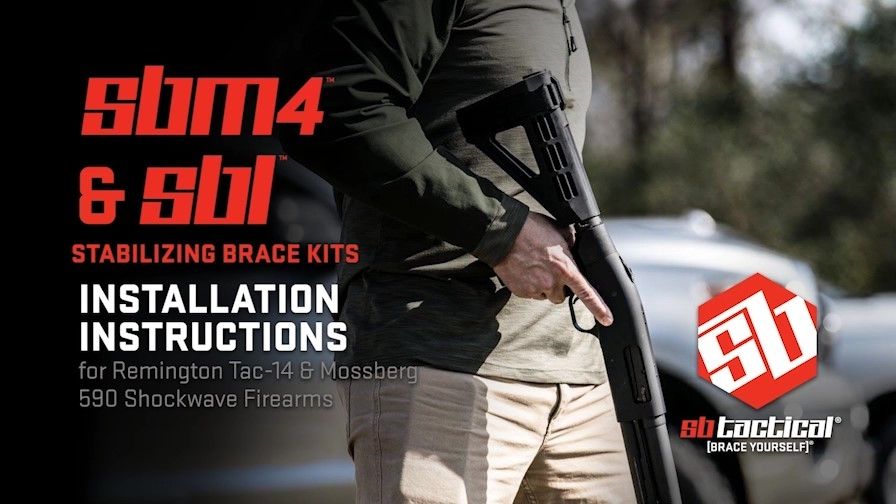 opplanet sbt how to install sbm4 sbl firearm brace kits video