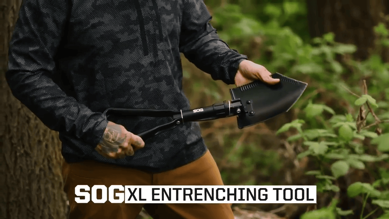 opplanet sog specialty knives tools xl entrenching tool video