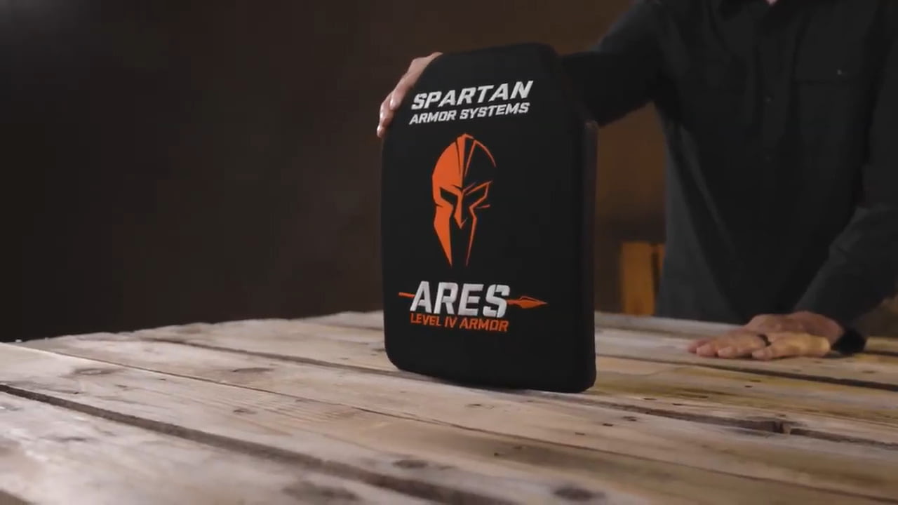 opplanet spartan armor systems ares level iv ceramic body armor video