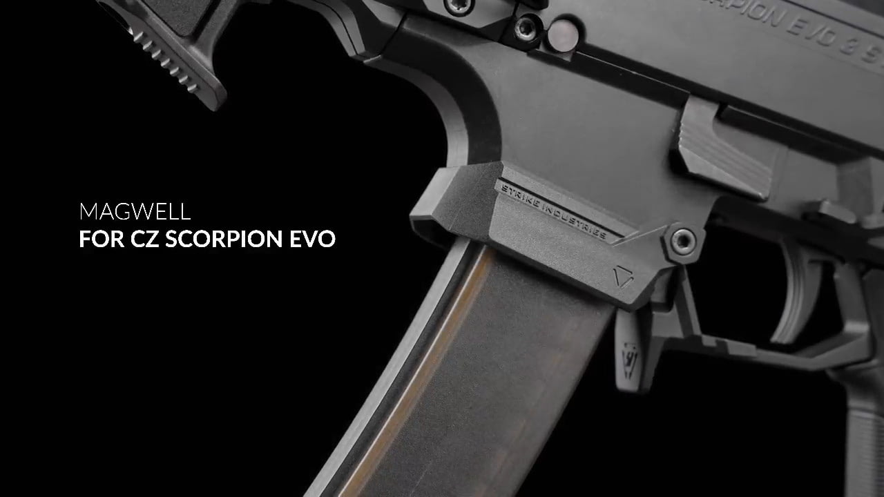 opplanet strike industries magwell for cz scorpion evo video